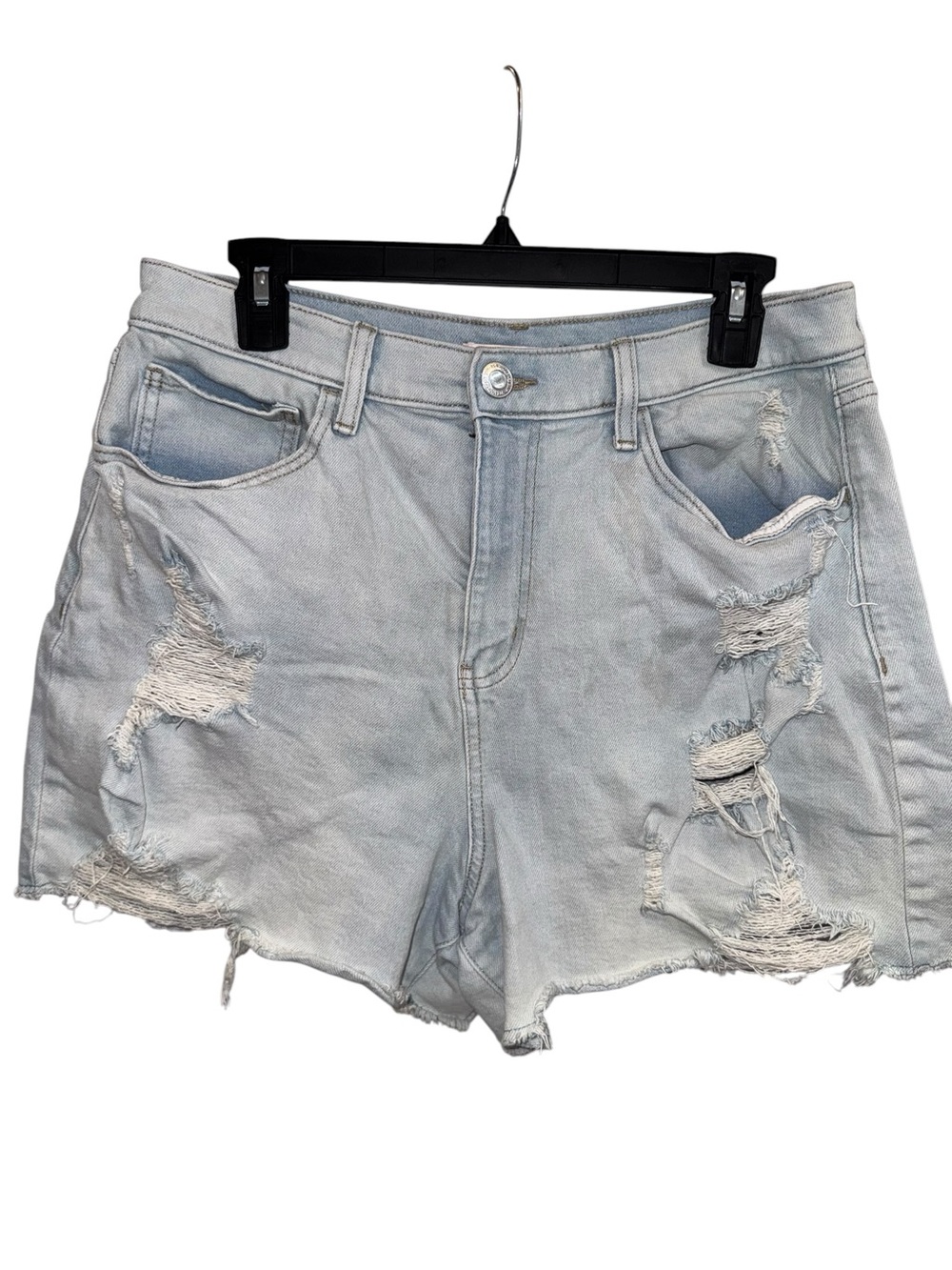 SO Light Blue Distressed Denim Jean Shorts
